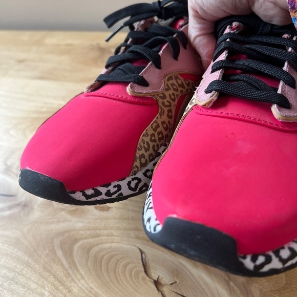 PUMA NOVA UNEXPECTEDMIXES SNEAKERS 9 ANIMAL PRINT BARBIECORE LEATHER OVERLAYS - Picture 6 of 13